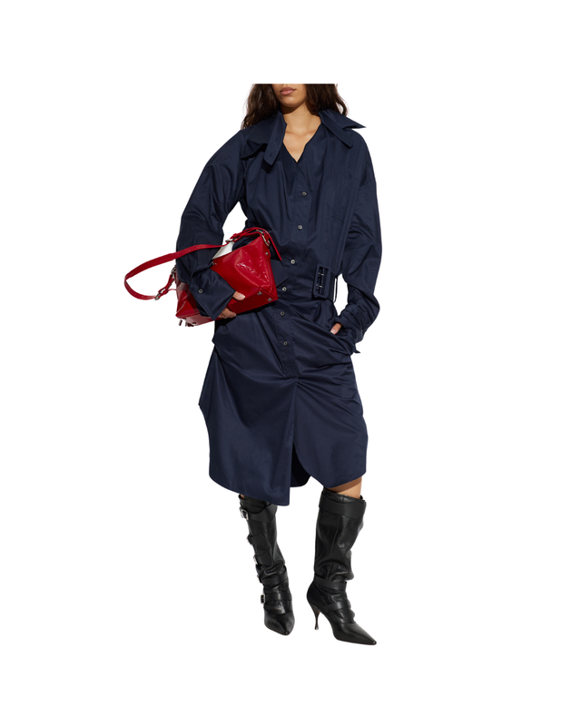 Oversized Drunken Shirt Dress