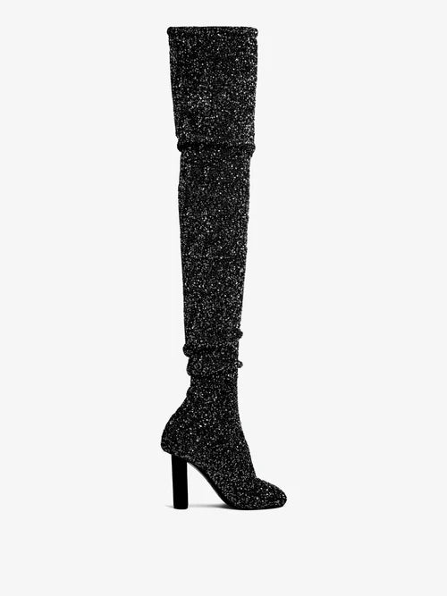 Glint Over The Knee Boots