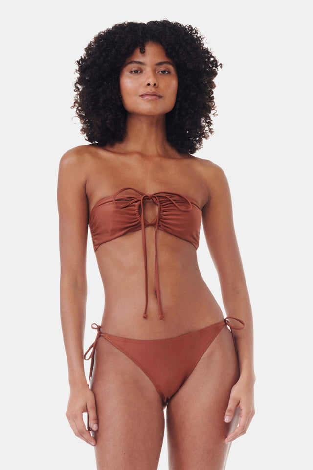 Shine Swim Open Bandeau Bikini Top