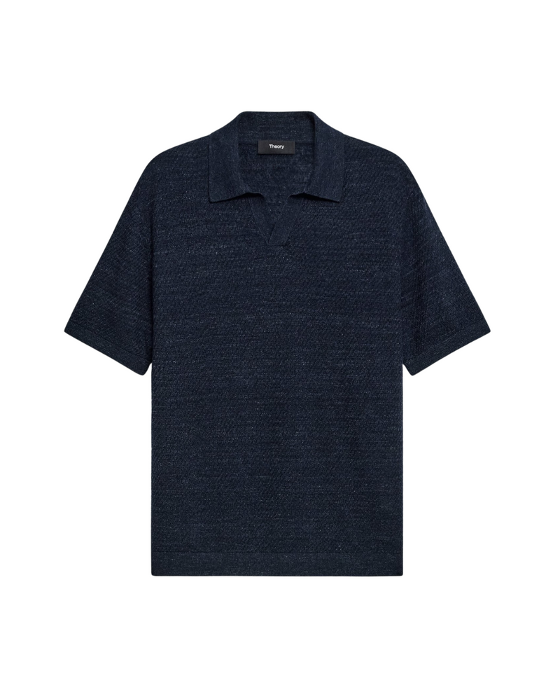Brenan Polo Shirt In Pacific Linen