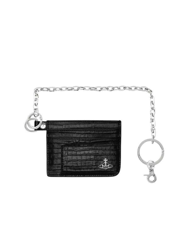 Flat Card Holder With Chain