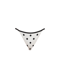 White Polka Dot Bikini Bottoms