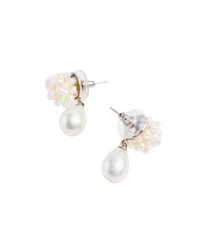 Pearl Cluster Droplet Earring