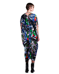 Knight Plisse Kaftan Kaleidoscope Tetris