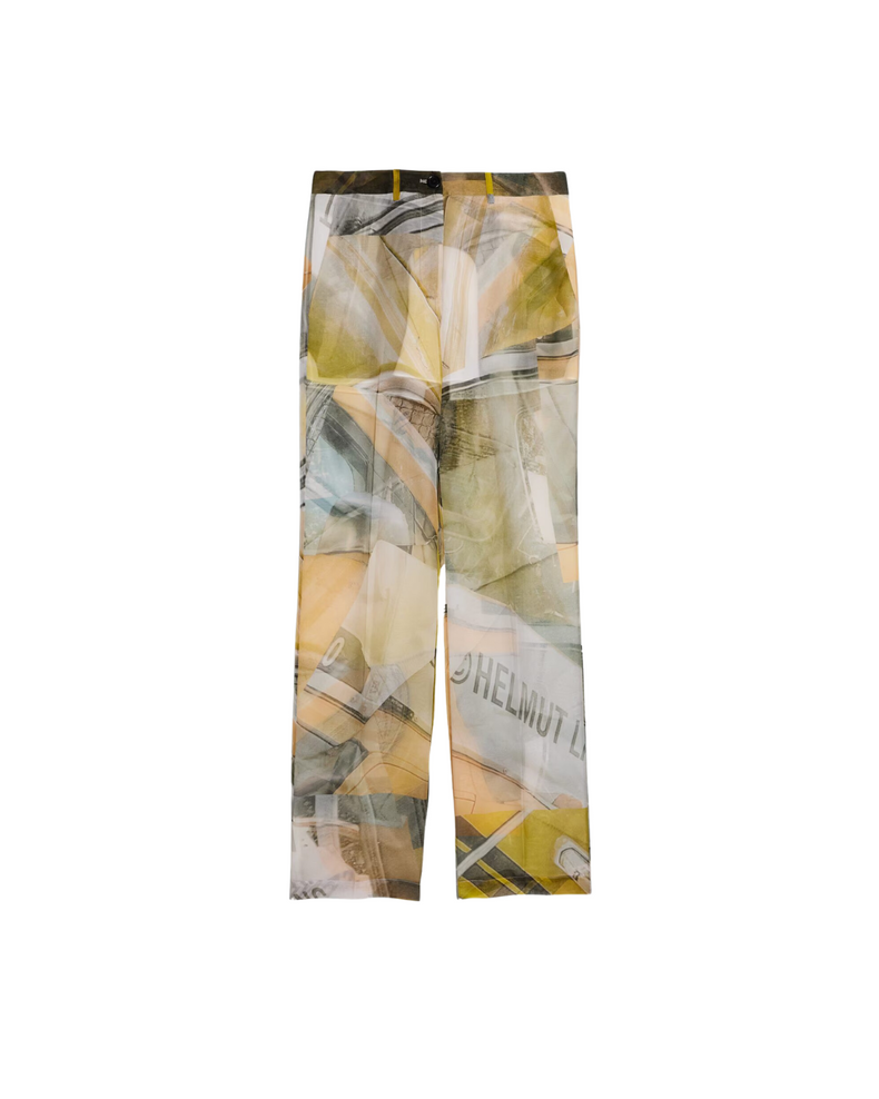 Printed Silk Car Trousers