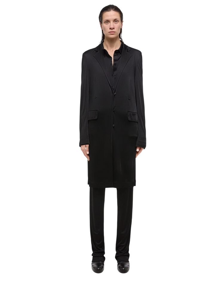 Jersey Classic Coat Black