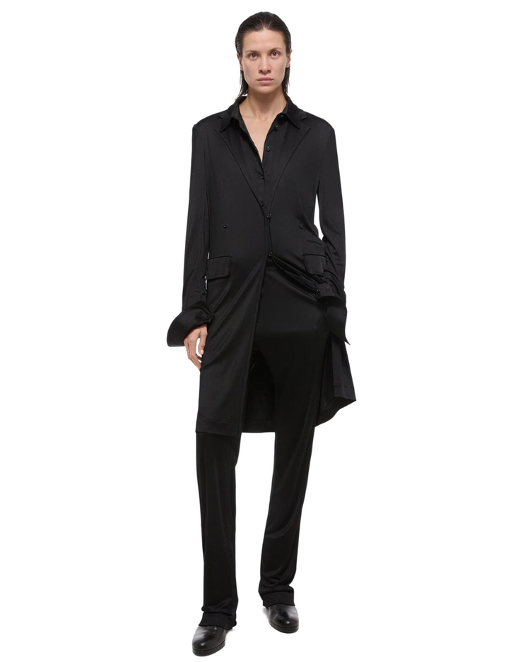 Jersey Classic Coat Black