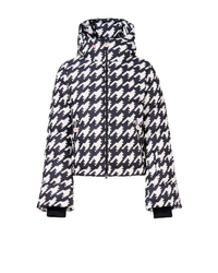 Houndstooth Polar Flare Down Jacket