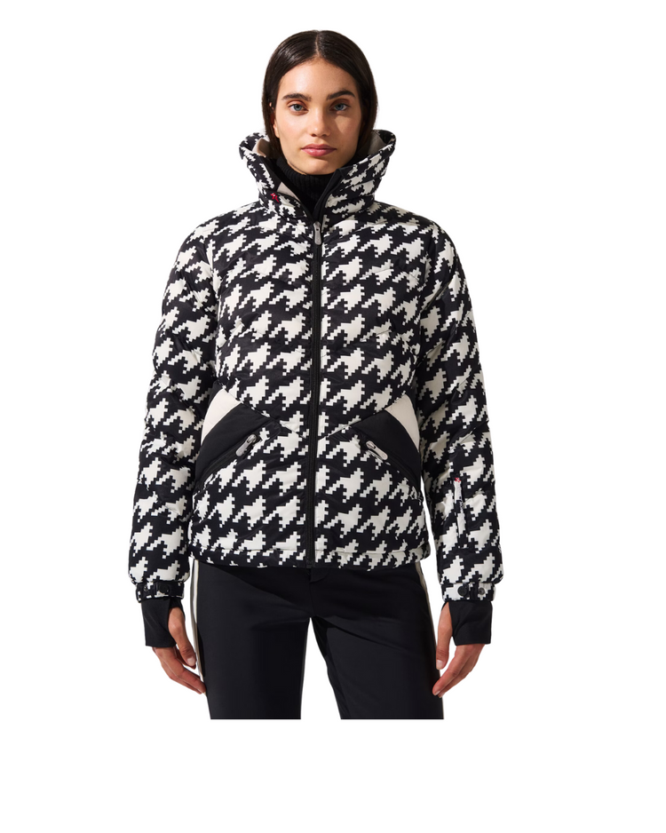 Houndstooth Ski Duvet Down Jacket