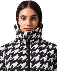 Houndstooth Ski Duvet Down Jacket