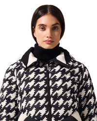 Houndstooth Ski Duvet Down Jacket