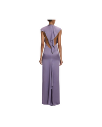V-neck Draped Pleat Detail Dress