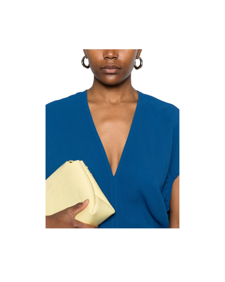 Blouson Detail Midi Dress