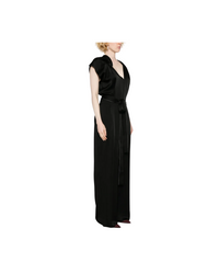 Draped Pleat Detail Jumpsuit