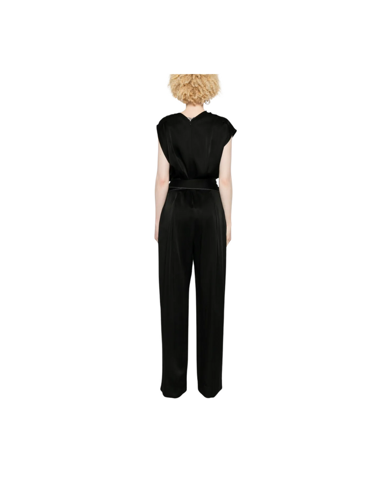 Draped Pleat Detail Jumpsuit