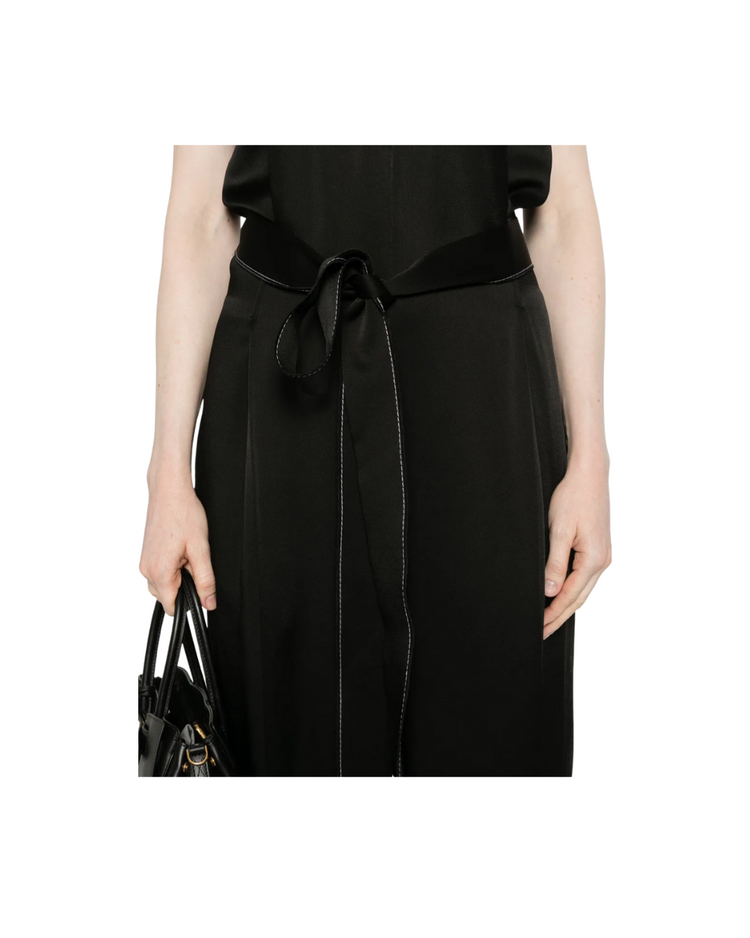 Draped Pleat Detail Jumpsuit