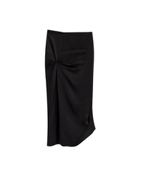 Draped Pleat Detail Skirt