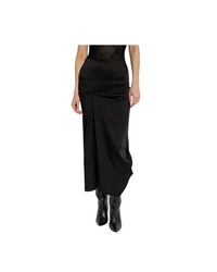 Draped Pleat Detail Skirt