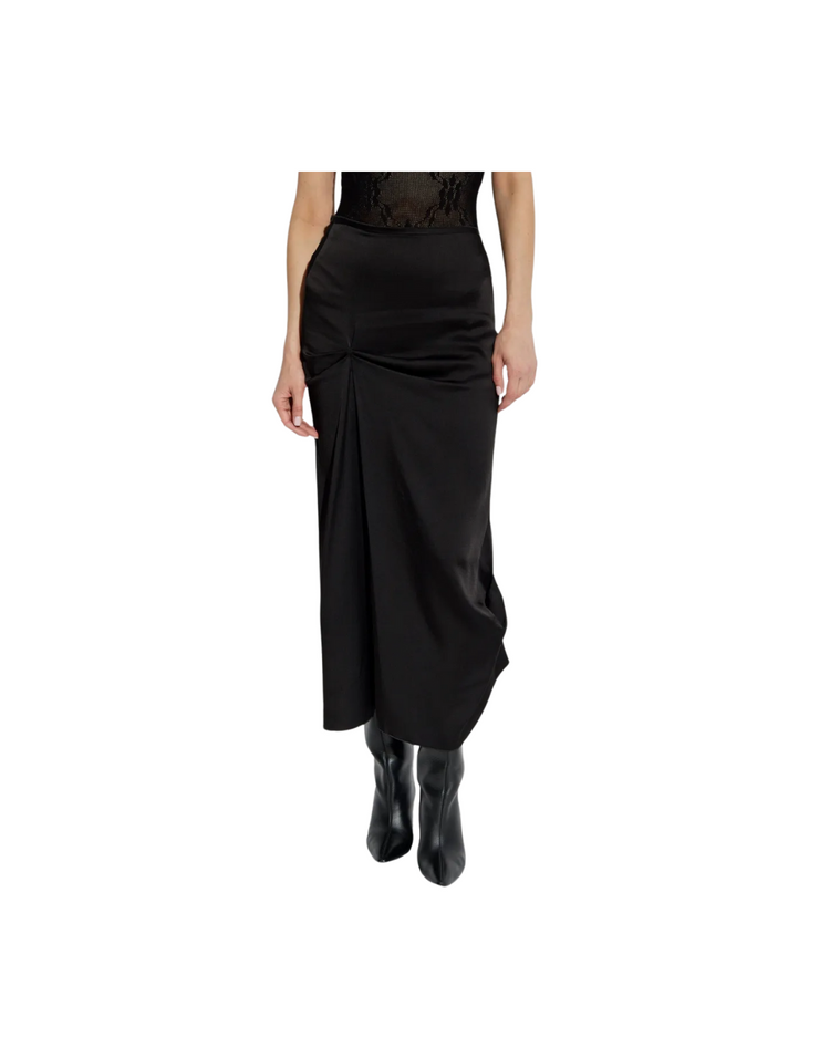 Draped Pleat Detail Skirt