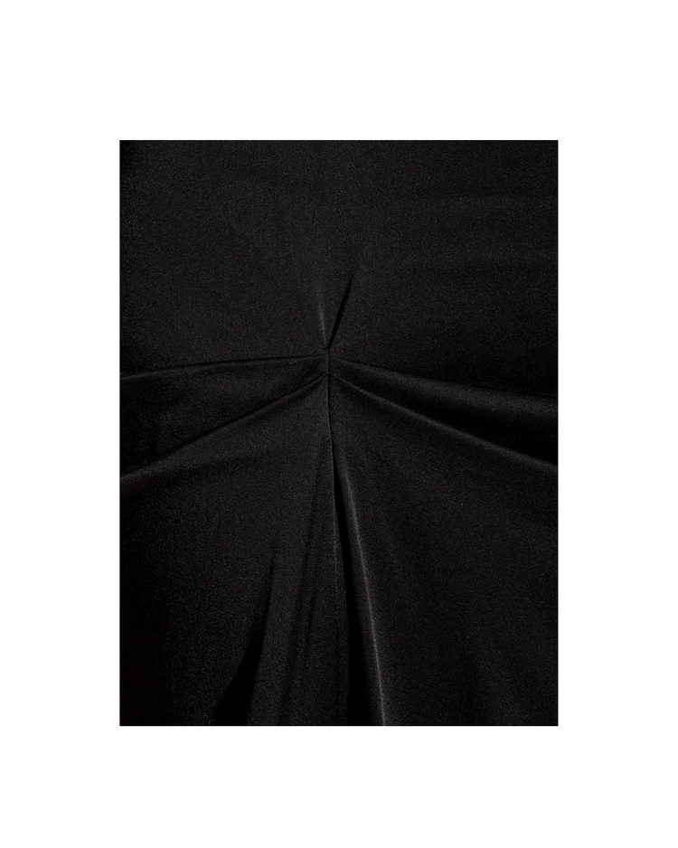 Draped Pleat Detail Skirt