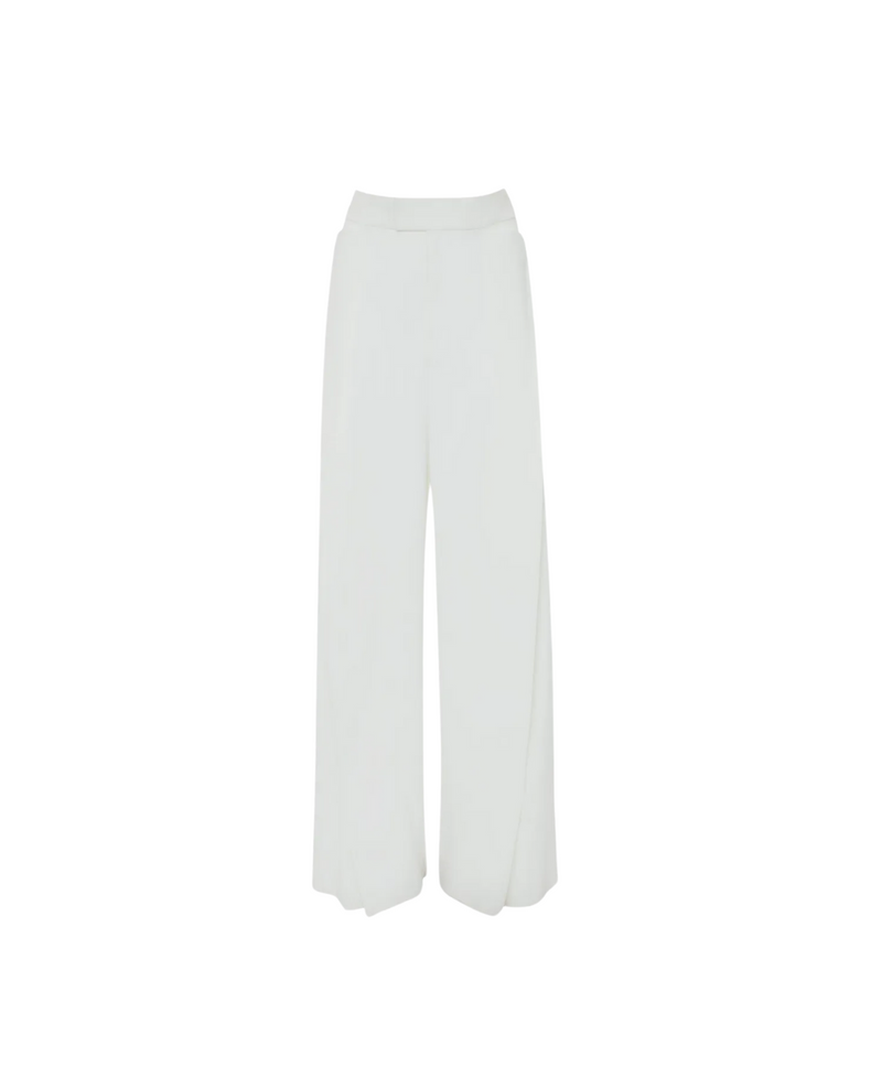 Wide Leg Pleat Detail Trouser