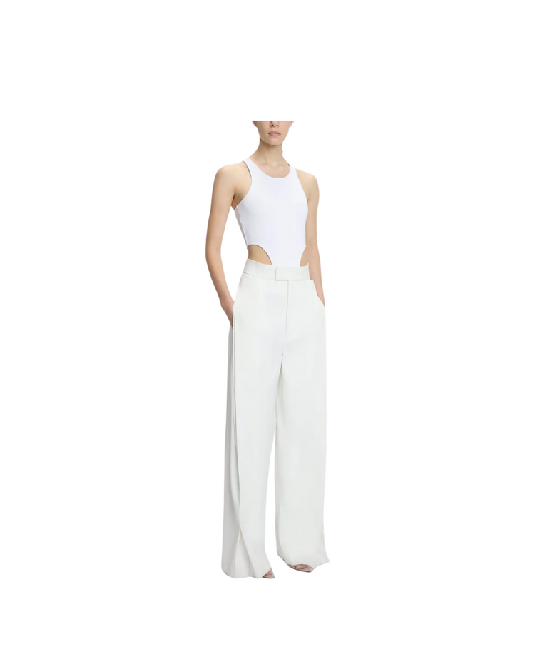 Wide Leg Pleat Detail Trouser