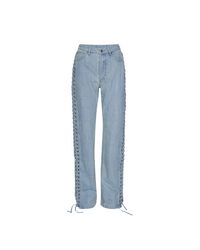 Laced Straight Leg Jeans