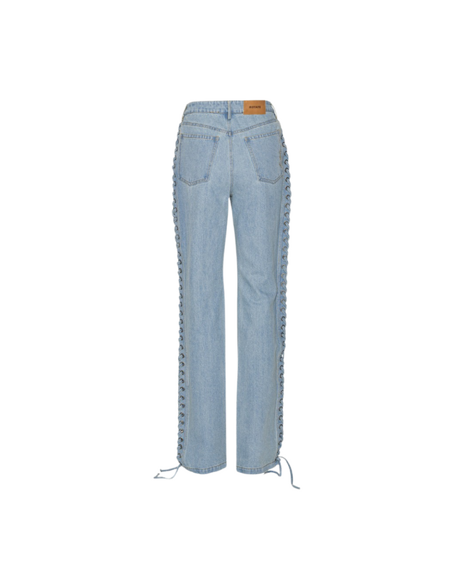 Laced Straight Leg Jeans