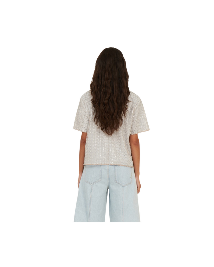 Beaded Oversized Top