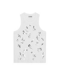 Rib Jersey Embellish Tank Top