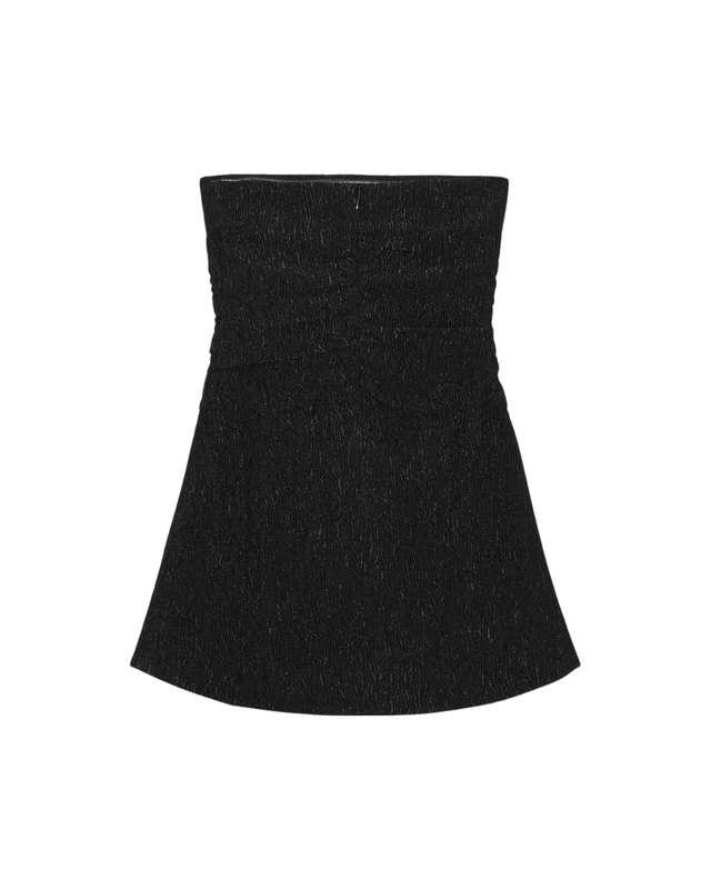 Viscose Stretch Crepe Strapless Top