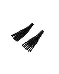 Luna Earring: Obsidian Stone, Acrylic