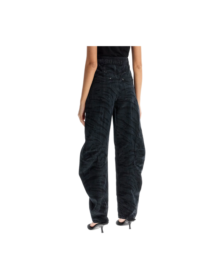 Zebra Twill Cargo Pants