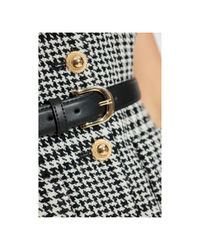 Houndstooth Tailored Midi Dress