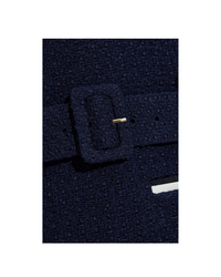 Navy Boucle Mini Dress