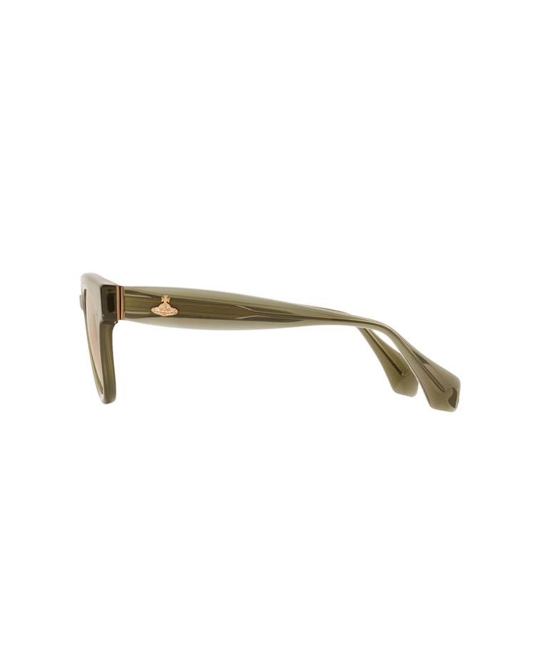 Miller Round Frame Sunglasses Green