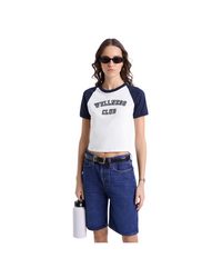 Wellness Club Flocked Baby Tee