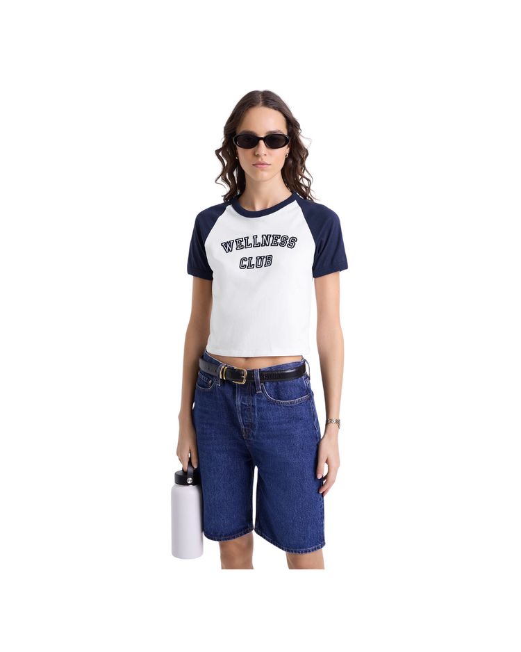 Wellness Club Flocked Baby Tee