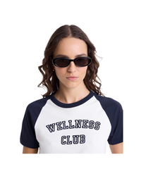 Wellness Club Flocked Baby Tee