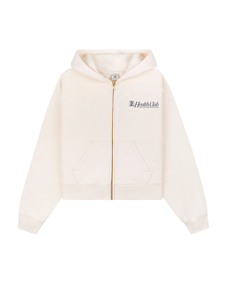 Lion Health Cropped Zip Hoodie