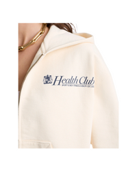 Lion Health Cropped Zip Hoodie