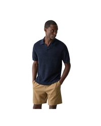 Brenan Polo Shirt In Pacific Linen