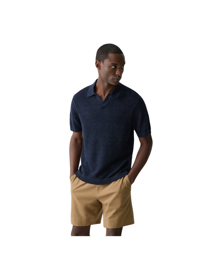 Brenan Polo Shirt In Pacific Linen