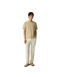 Relaxed Crewneck Tee In Cotton Light Twist