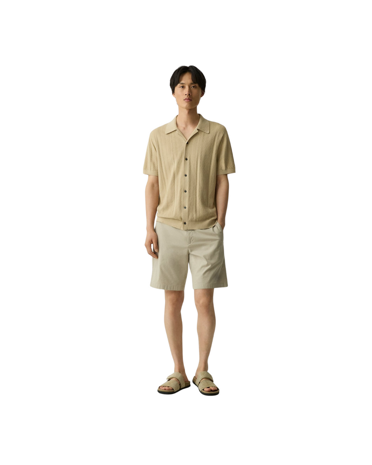 Camp Collar Shirt In Cotton Light Twist