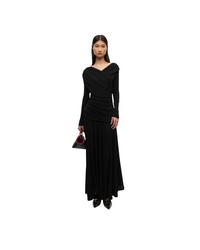 Black Ruched Dress