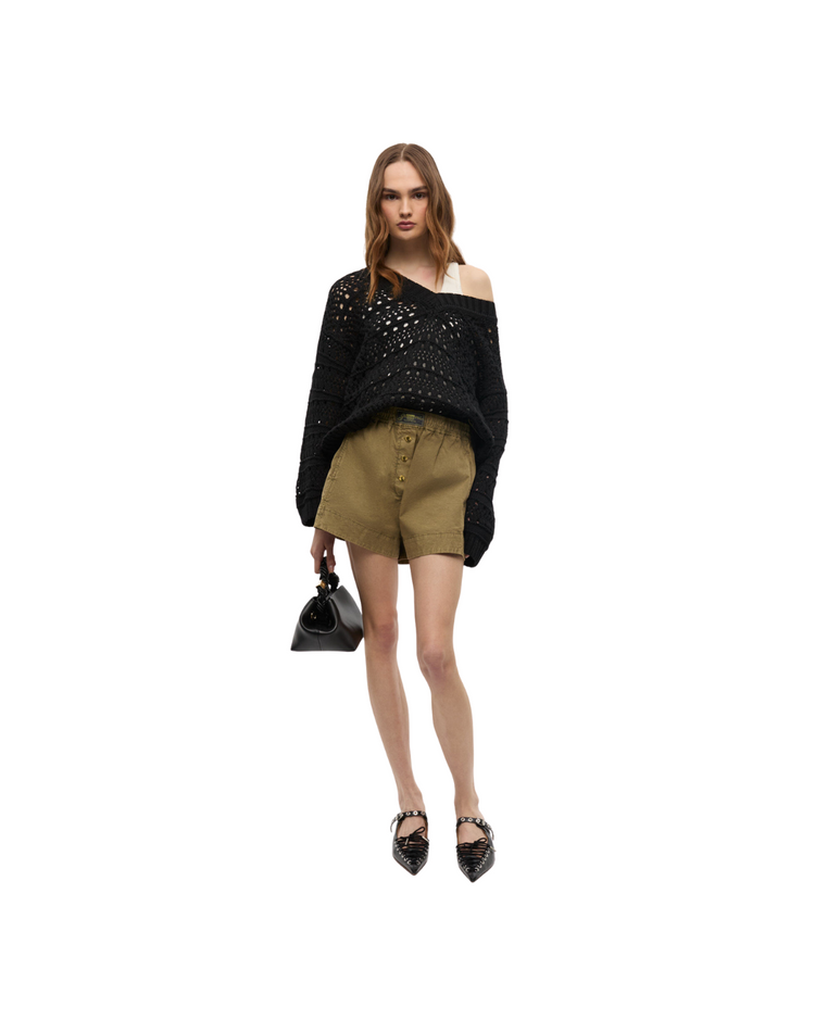 Washed Cotton Shorts