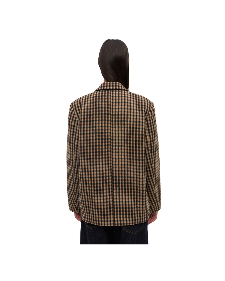 Check Wool Blazer