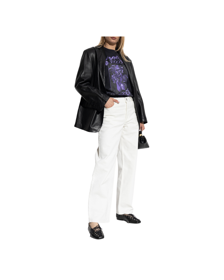 Basic Cotton Jersey Damask Relaxed T-shirt