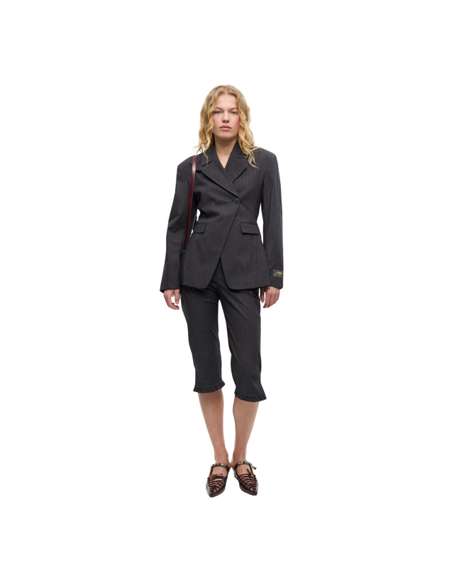 Pinstripe Capri Trousers